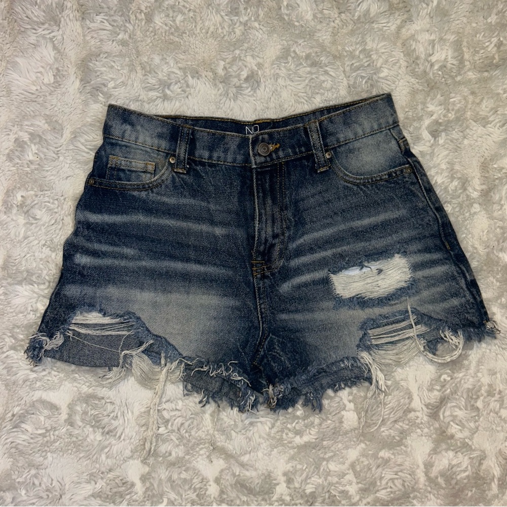 High Rise Denim Shorts